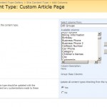 Add site column to content type